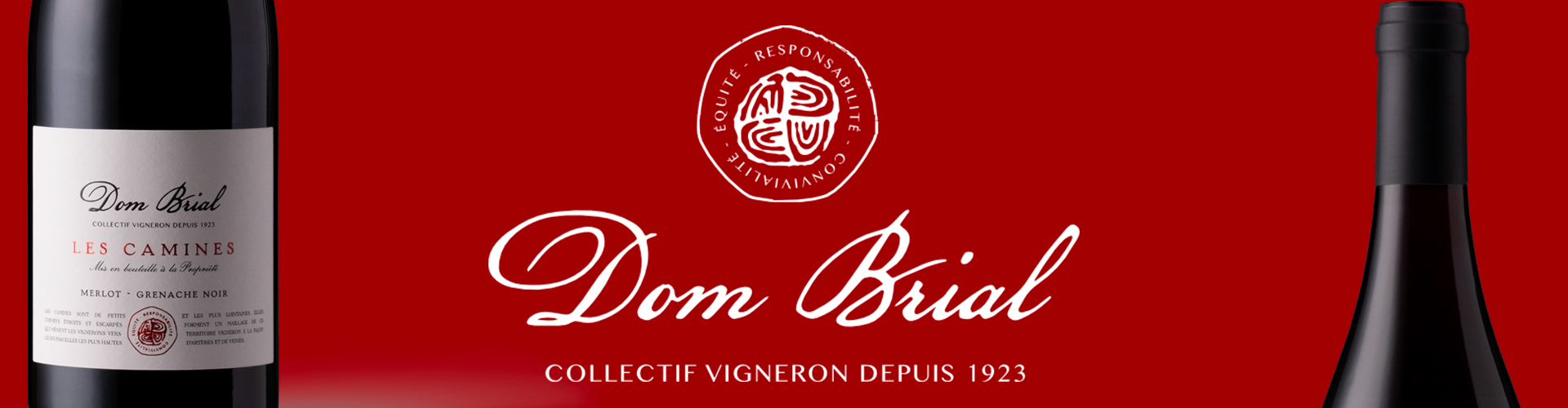 Les camines vin rouge Dom brial 